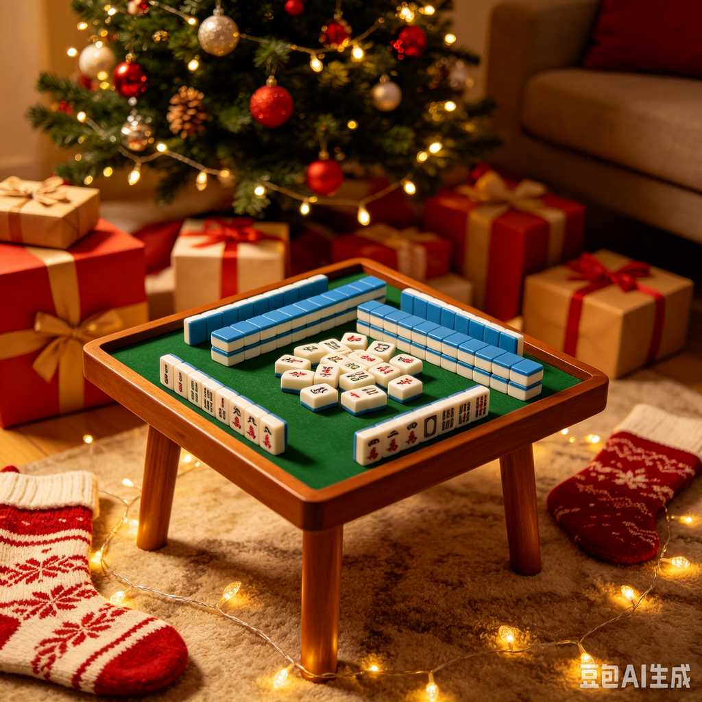 mahjong set with dice and chips