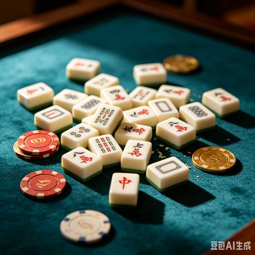 blue crystal mahjong set
